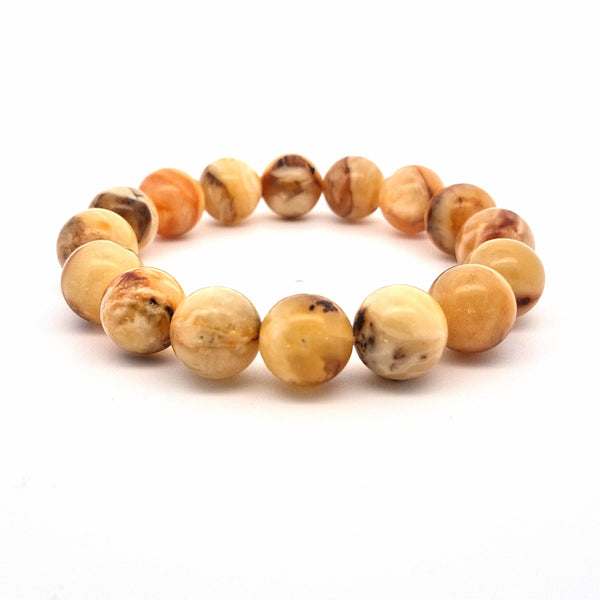 Unique Amber Bracelet #503 — front