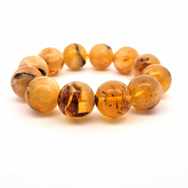 Unique Amber Bracelet #507 — front