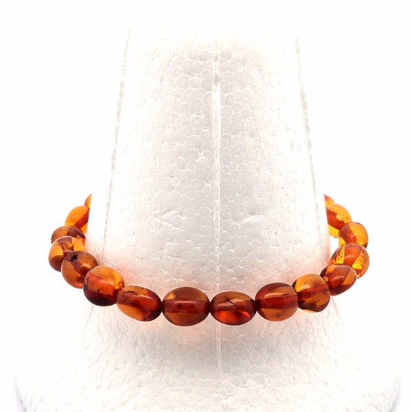 Unique Amber Bracelet #513 — front