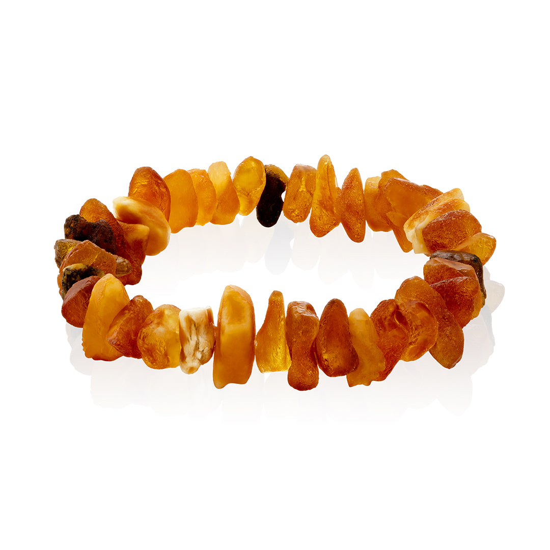 Pure Natural Amber Bracelet is handmade from Natural Baltic Amber.