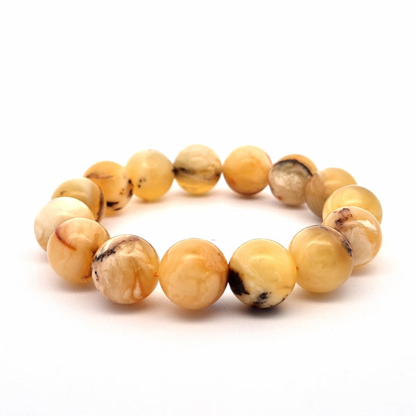 Unique Amber Bracelet #501 — front