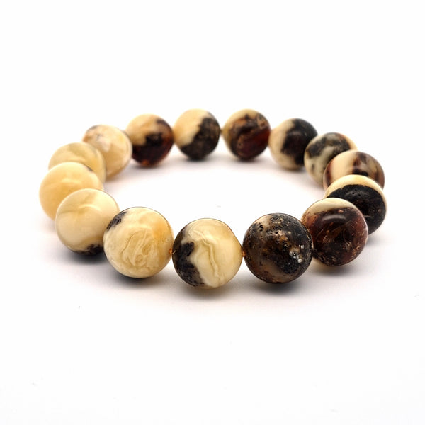 Unique Amber Bracelet #508 — front