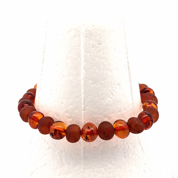 Unique Amber Bracelet #512 — front