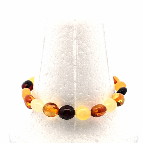 Unique Amber Bracelet #516 — front