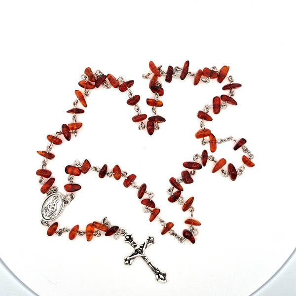 Amber Rosary #606