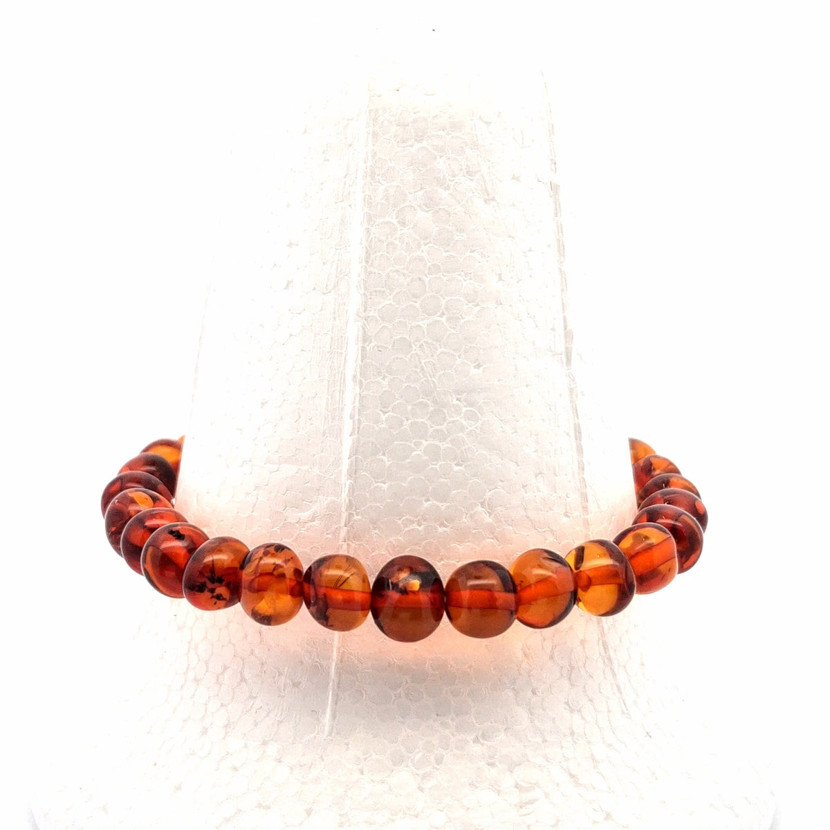 Unique Amber Bracelet #510 — front