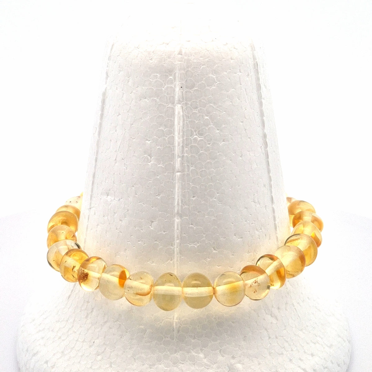 Unique Amber Bracelet #517 — front