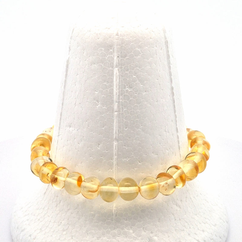 Unique Amber Bracelet #517 — front