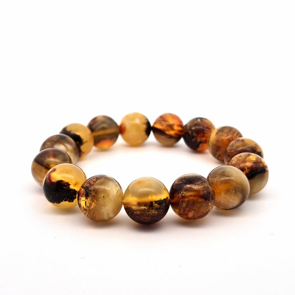 Unique Amber Bracelet #509 — front