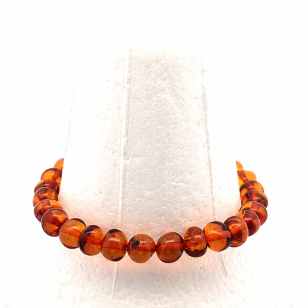 Unique Amber Bracelet #515 — front