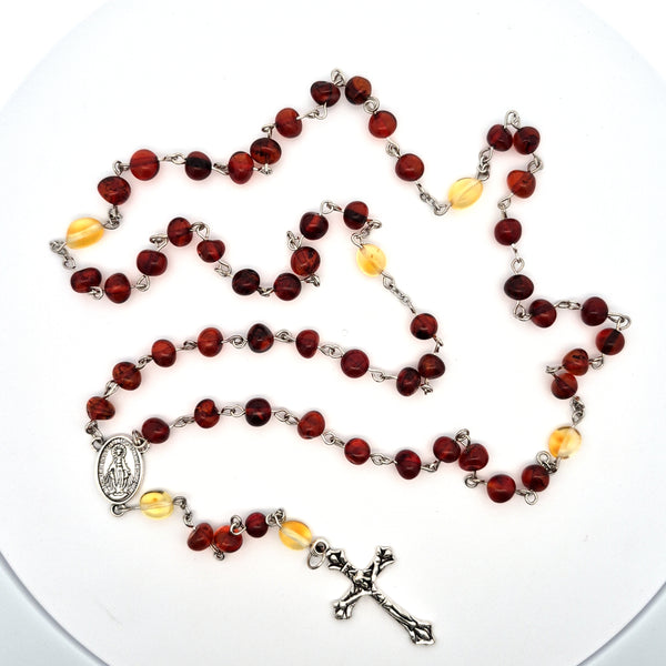 Amber Rosary #607