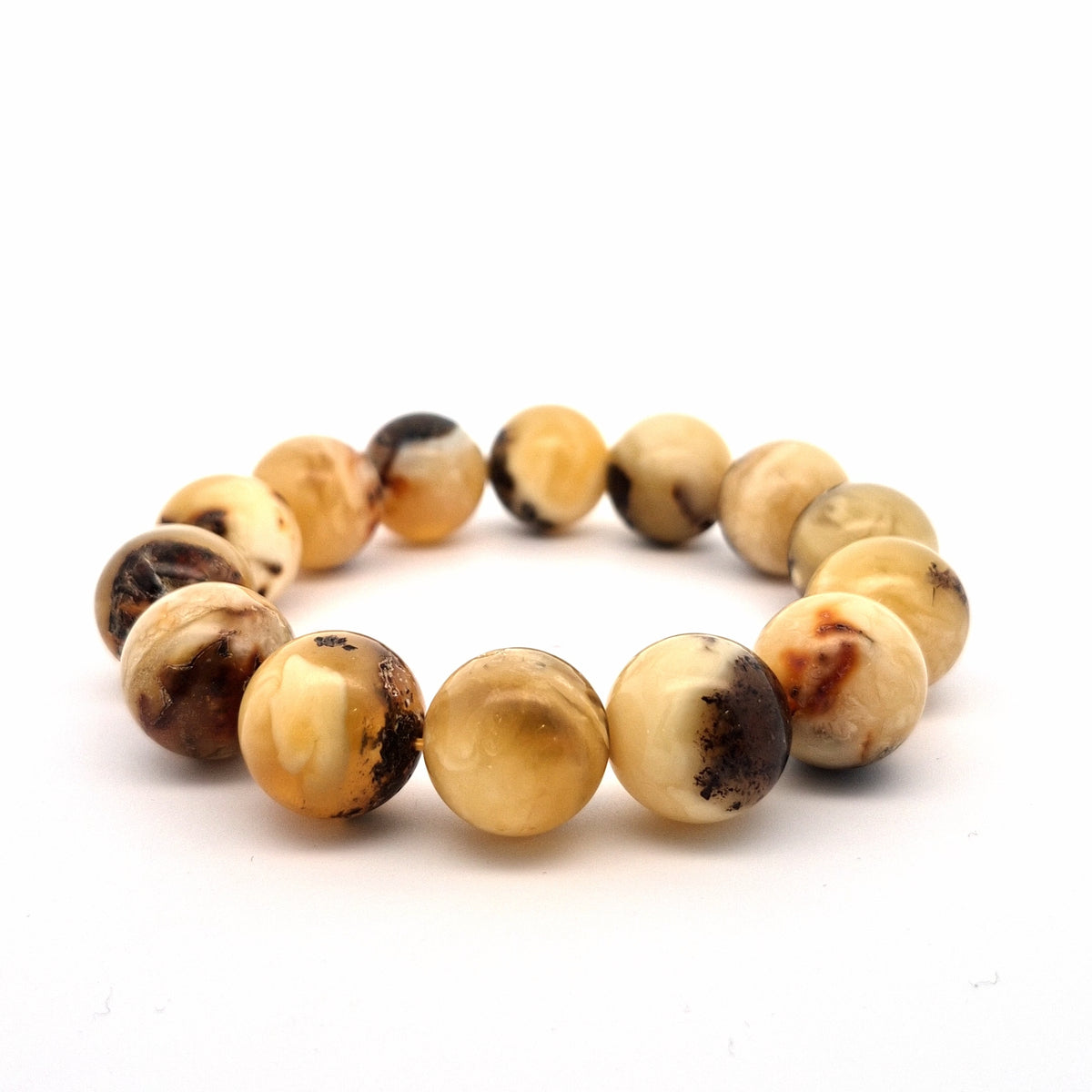 Unique Amber Bracelet #505 — front