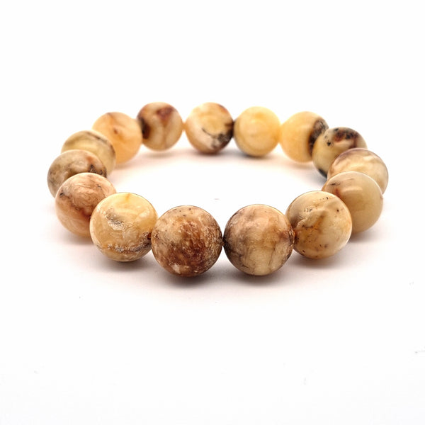 Unique Amber Bracelet #506 — front