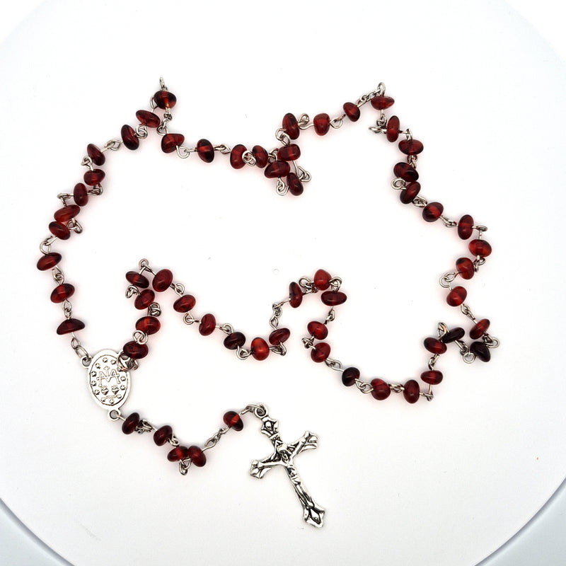 Amber Rosary #605
